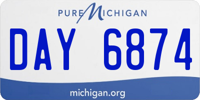 MI license plate DAY6874
