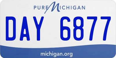 MI license plate DAY6877