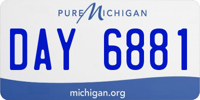 MI license plate DAY6881
