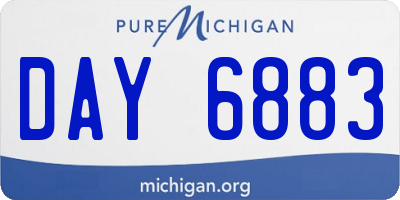 MI license plate DAY6883