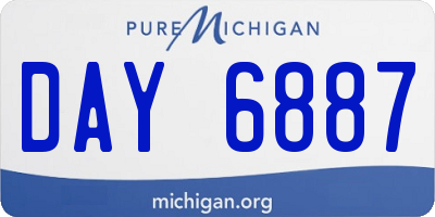 MI license plate DAY6887