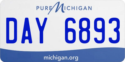 MI license plate DAY6893