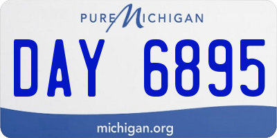 MI license plate DAY6895