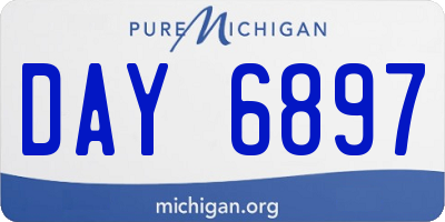 MI license plate DAY6897