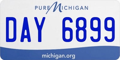 MI license plate DAY6899