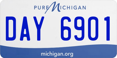 MI license plate DAY6901