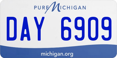 MI license plate DAY6909