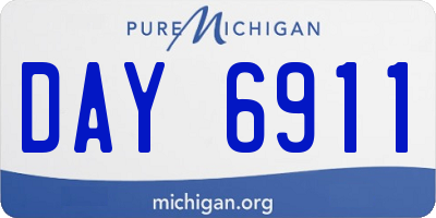 MI license plate DAY6911