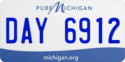 MI license plate DAY6912