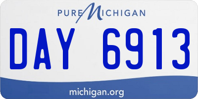 MI license plate DAY6913