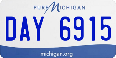 MI license plate DAY6915