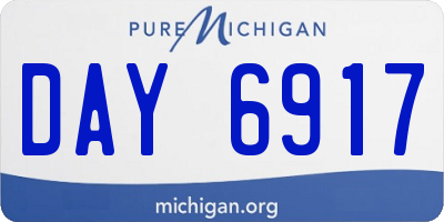 MI license plate DAY6917