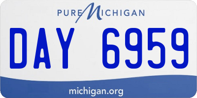MI license plate DAY6959