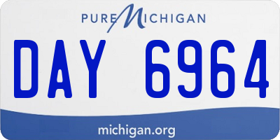 MI license plate DAY6964