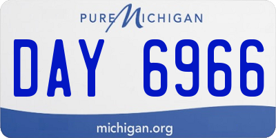 MI license plate DAY6966