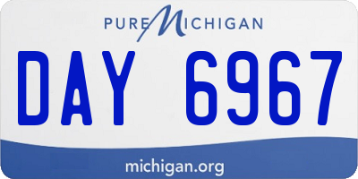 MI license plate DAY6967