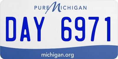 MI license plate DAY6971