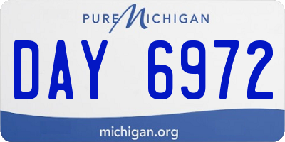 MI license plate DAY6972