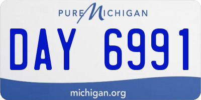 MI license plate DAY6991
