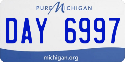 MI license plate DAY6997