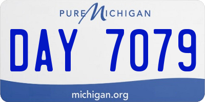 MI license plate DAY7079