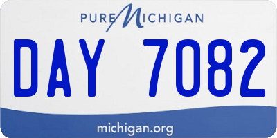 MI license plate DAY7082