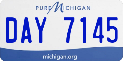 MI license plate DAY7145
