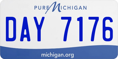 MI license plate DAY7176