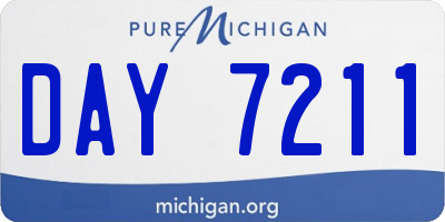 MI license plate DAY7211