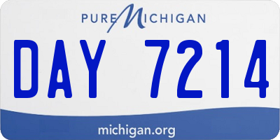MI license plate DAY7214
