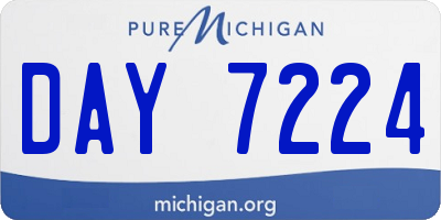 MI license plate DAY7224