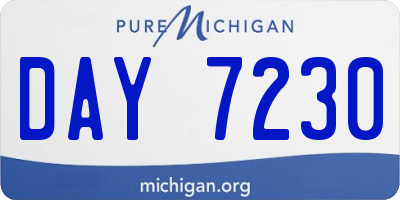 MI license plate DAY7230