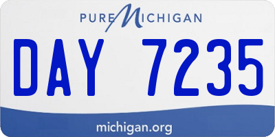 MI license plate DAY7235