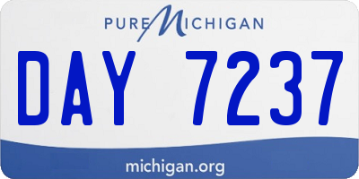 MI license plate DAY7237