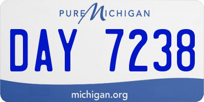 MI license plate DAY7238