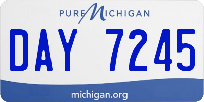MI license plate DAY7245