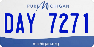 MI license plate DAY7271
