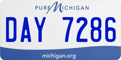 MI license plate DAY7286