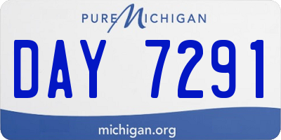 MI license plate DAY7291