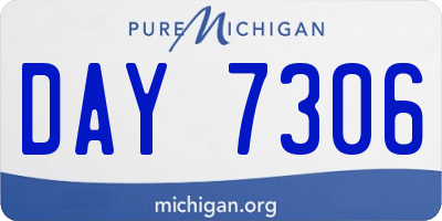 MI license plate DAY7306