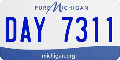 MI license plate DAY7311