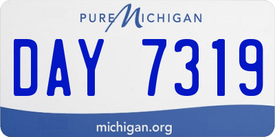 MI license plate DAY7319