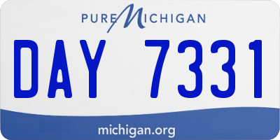 MI license plate DAY7331