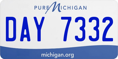 MI license plate DAY7332