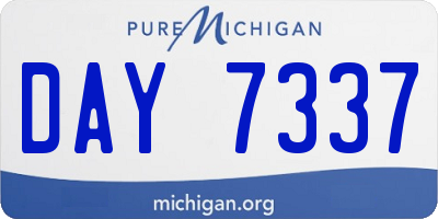 MI license plate DAY7337