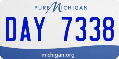 MI license plate DAY7338