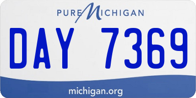 MI license plate DAY7369
