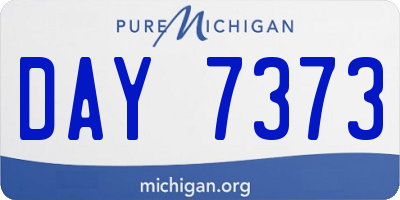 MI license plate DAY7373