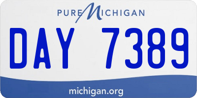 MI license plate DAY7389