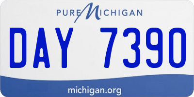 MI license plate DAY7390
